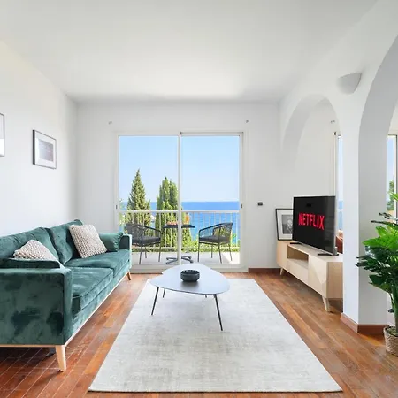 Proche Monaco, Vue Mer Et Acces A La Plage Saint-Antoine  Exterior foto